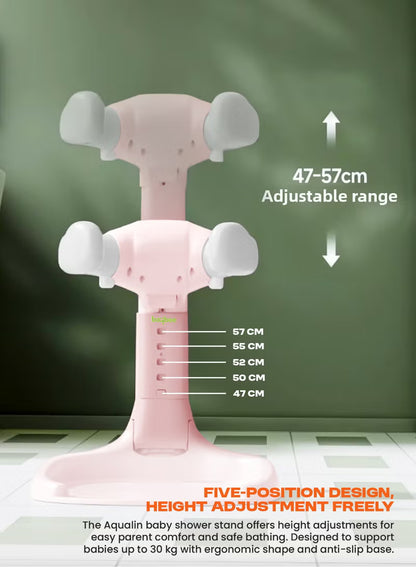 Foldable Baby Shower Stand with Huggable Bath Support