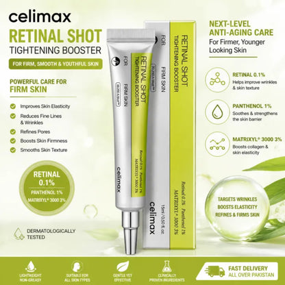 Celimax Retinol Shot Tightening Booster – Powerful Anti-Aging Serum for Firmer, Youthful Skin