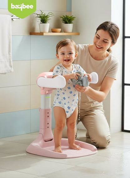 Foldable Baby Shower Stand with Huggable Bath Support