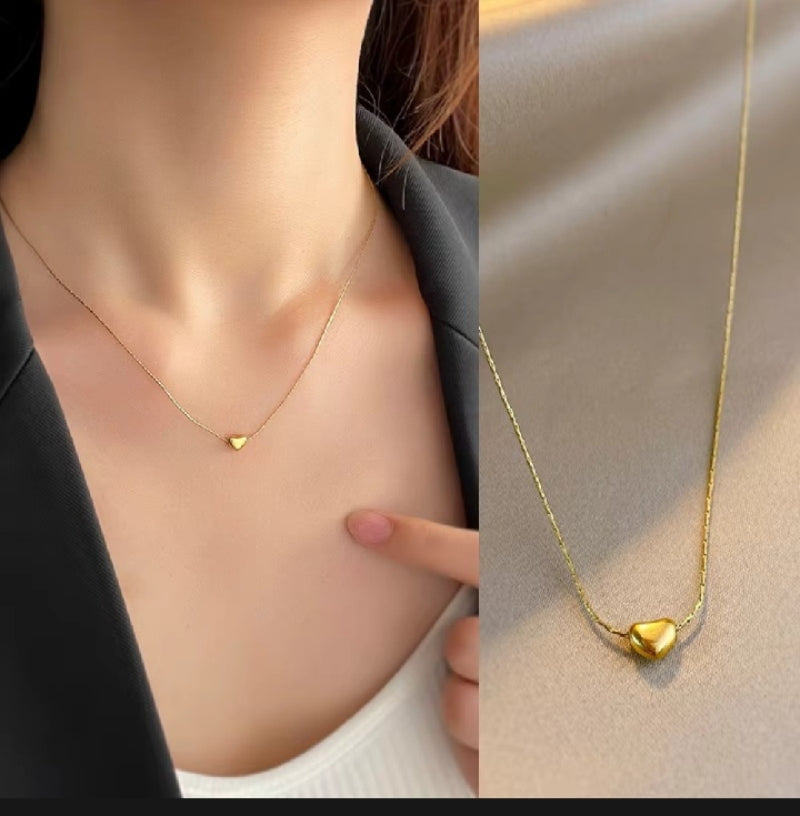 Heart Golden Necklace
