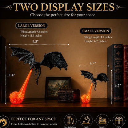 Dragon LED Flame Lamp | Fantasy Night Light