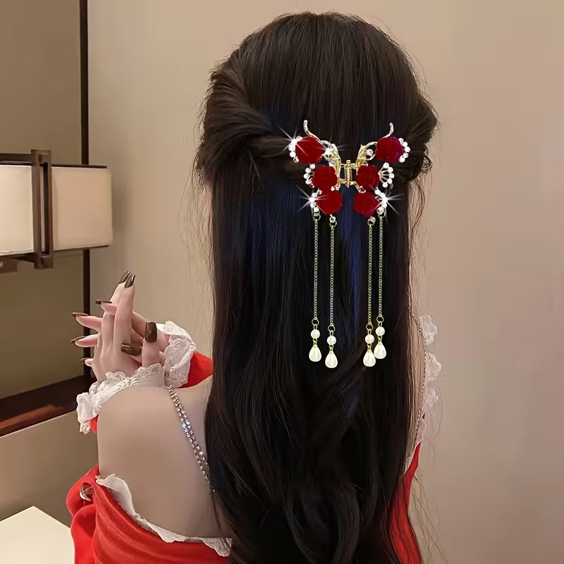 Korean Retro Hairpin Grab Clip