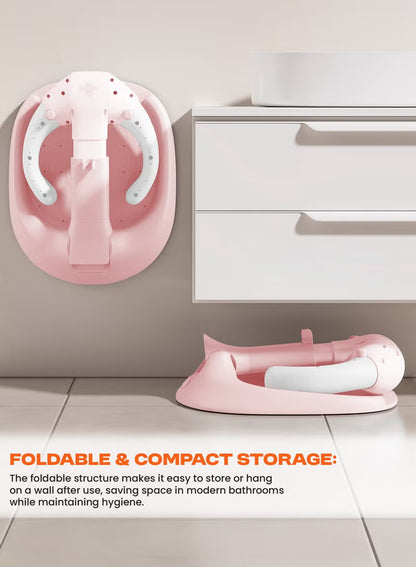 Foldable Baby Shower Stand with Huggable Bath Support